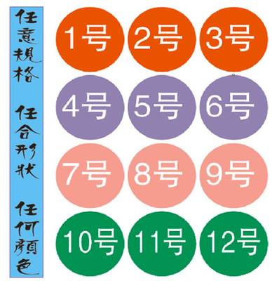 深圳华之通彩色不干胶标签 一张起印，全国发货，助力您的品牌标识